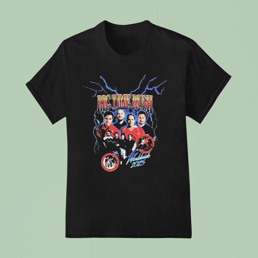 Big Time Rush In Real Life Worldwide Tour T Shirt