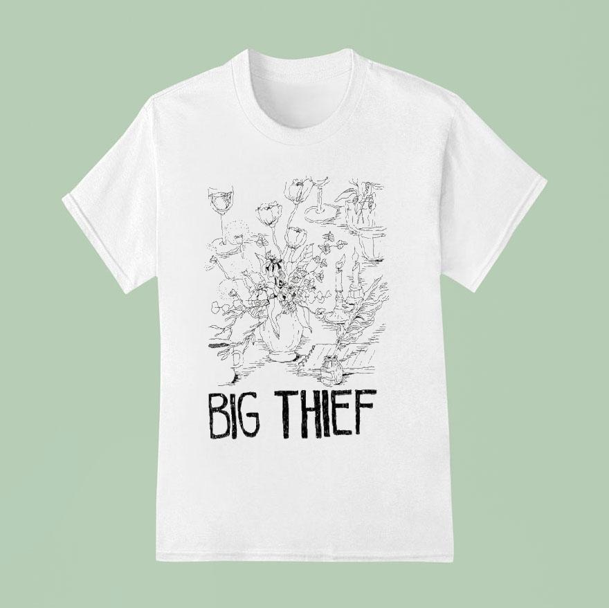 Bigthief Flowers Candles T Shirt