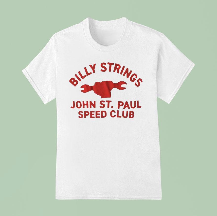 Billy Strings John St Paul Speed Club T Shirt