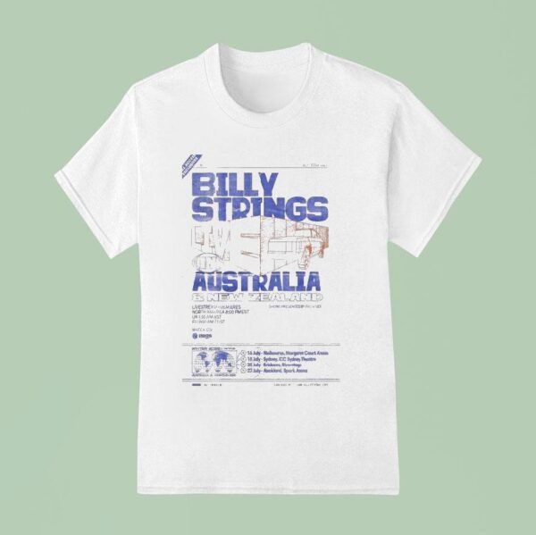 Billy Strings Melbourne Margaret Court Arena July T Shirt