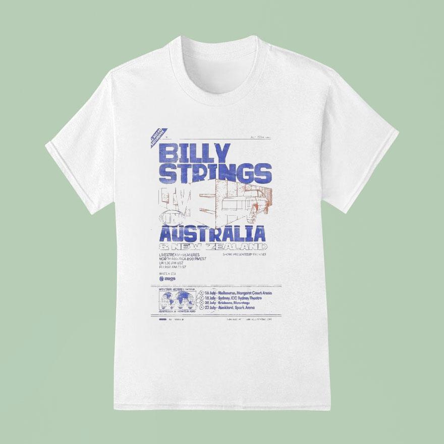 Billy Strings Melbourne Margaret Court Arena July T Shirt