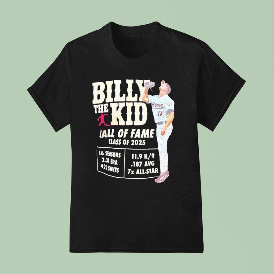 Billy Wagner Houston Astros The Kid Hall Of Fame Class Of T Shirt