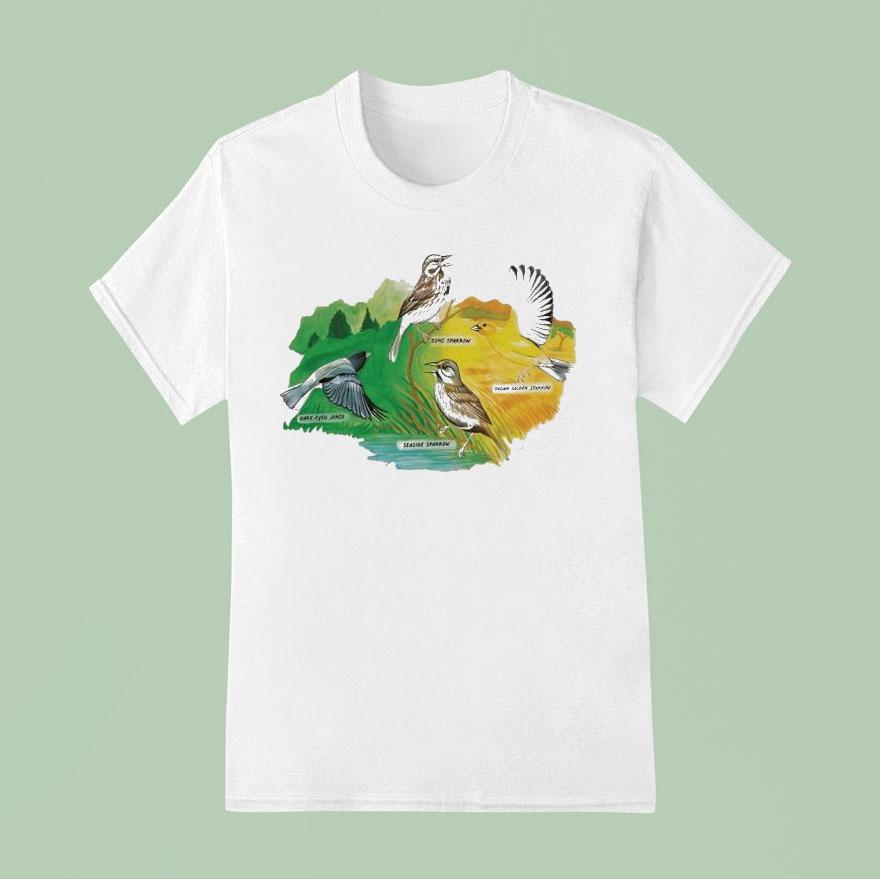 Bird Collective Birders Week Sparrows T Shirt