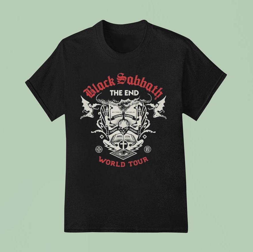 Black Sabbath The End Scripture World Tour T Shirt