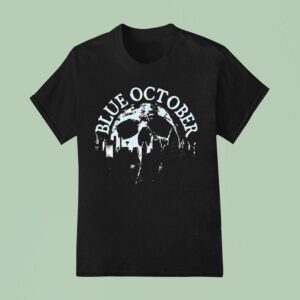 Blue October Skull Skyline Spring Tour T Shirt