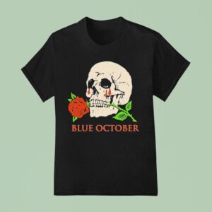 Blue October Where Did You Go I M Less Of A Mess These Days Skull Rose T Shirt