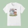 Bluey And Bingo Style Of Lucy Pulling The Football Away From Charlie Brown T Shirt