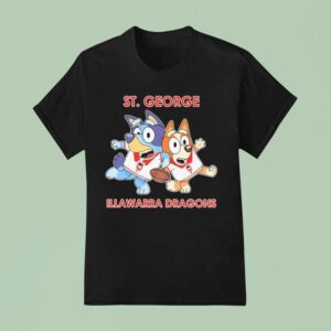 Bluey St George Illawarra Dragons T Shirt