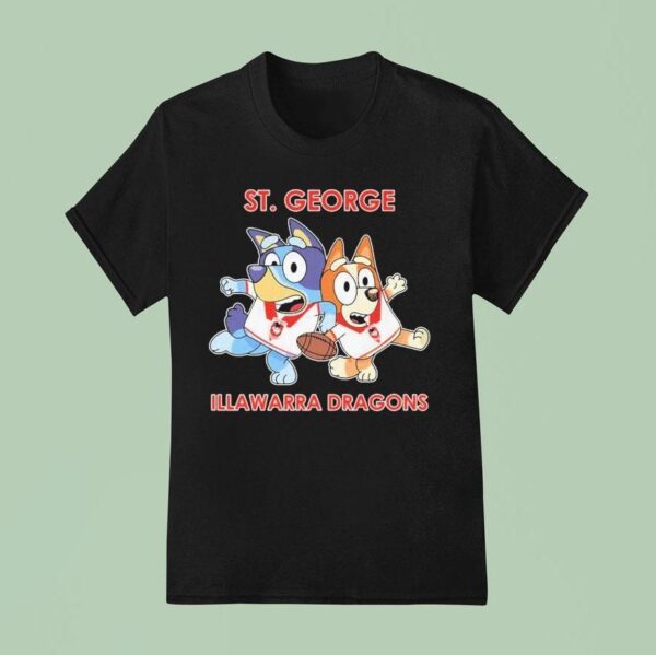 Bluey St George Illawarra Dragons T Shirt