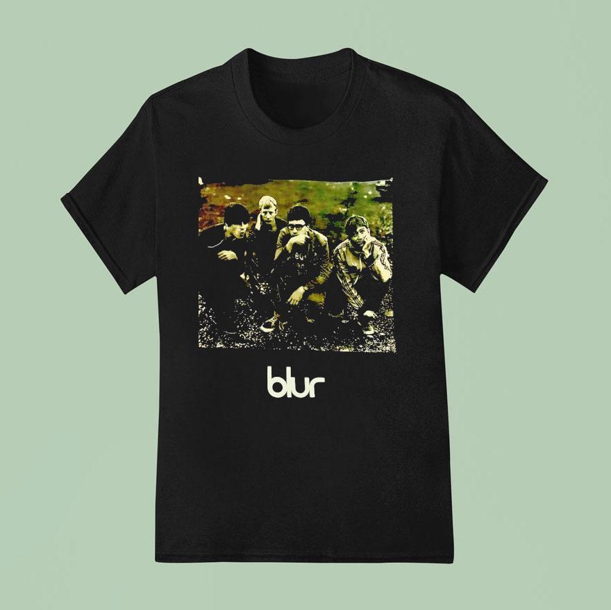 Blur Band Damon Albarn Graham Coxon Alex James And Dave Rowntree Vintage T Shirt