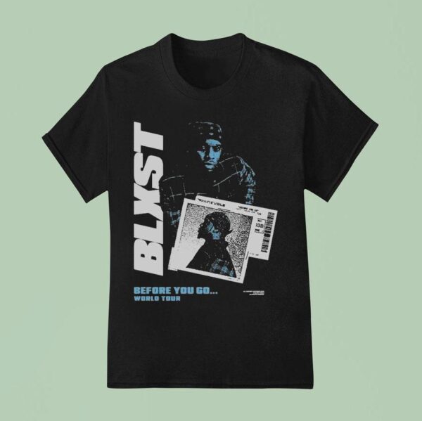 Blxst Before You Go World Tour Boarding Pass T Shirt