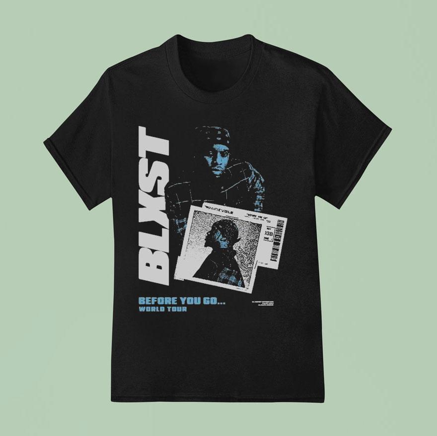 Blxst Before You Go World Tour Boarding Pass T Shirt