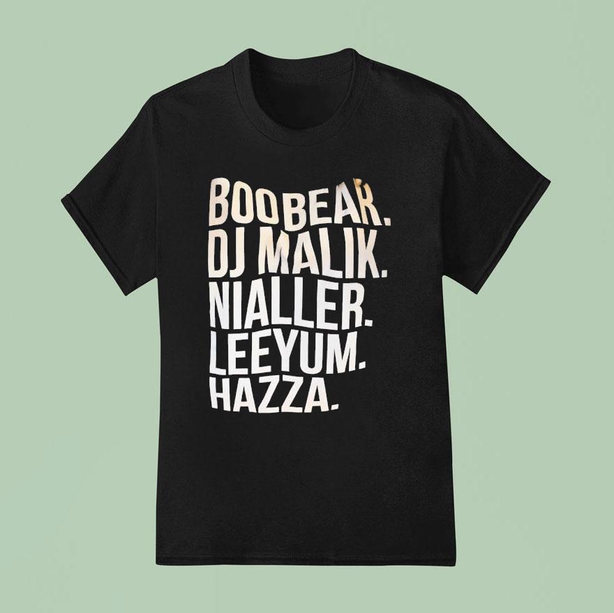 Boo Bear Dj Malik Nialler Leeyum Hazza T Shirt