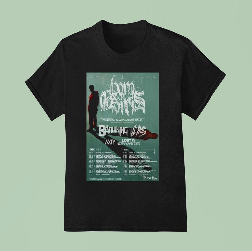 Born Of Osiris Through Shadows Usa Tour Summer Dates T Shirt