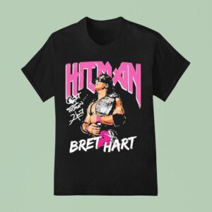 Bret Hart Hitman Signature T Shirt