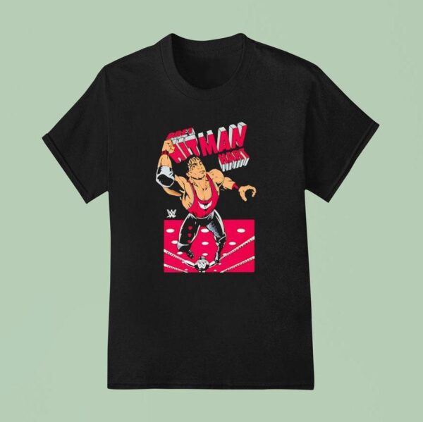 Bret Hart Hitman Wwe Cartoon T Shirt