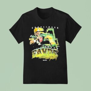 Brett Favre Green Bay Packers Grunge Wh T Shirt