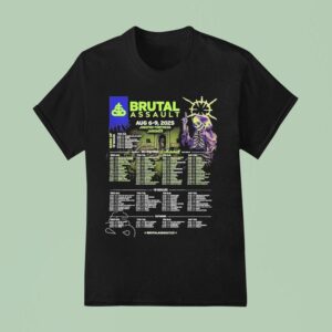 Brutal Assault Festival In Jaromer Czech Republic Line Up At Josefov Fortress On August T Shirt