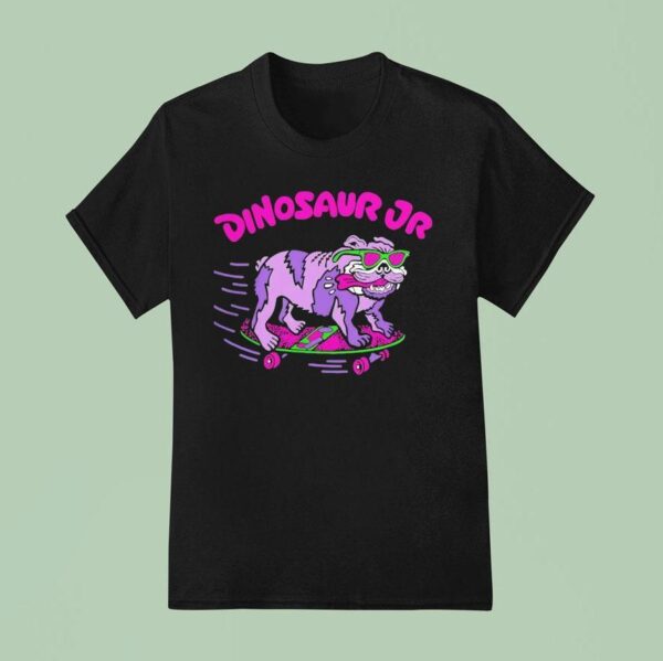 Bulldog Skateboarding Dinosaur Jr T Shirt