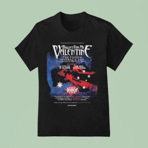 Bullet For My Valentine Australia Tour Dates Celebrating Years Of The Poison October T Shirt