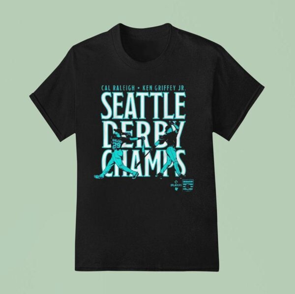 Cal Raleigh And Ken Griffey Jr Seattle Derby Champs T Shirt