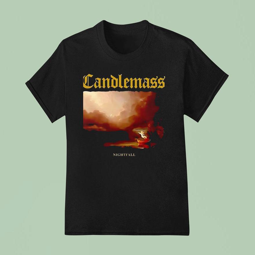 Candlemass Nightfall Retro T Shirt