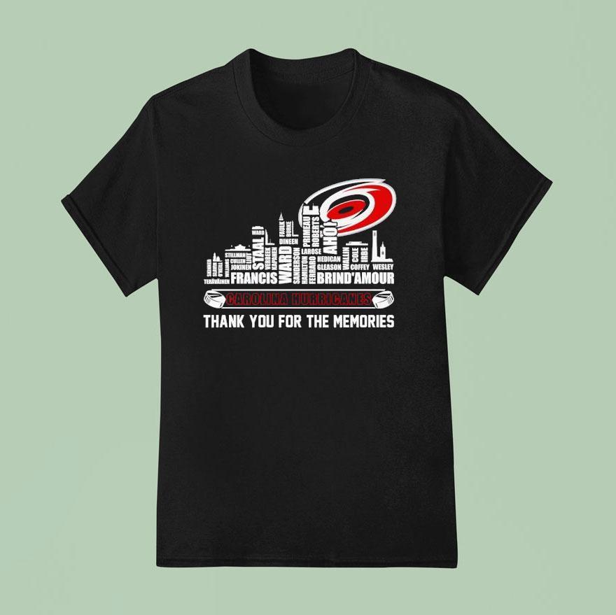 Carolina Hurricanes Thank You For The Memories T Shirt