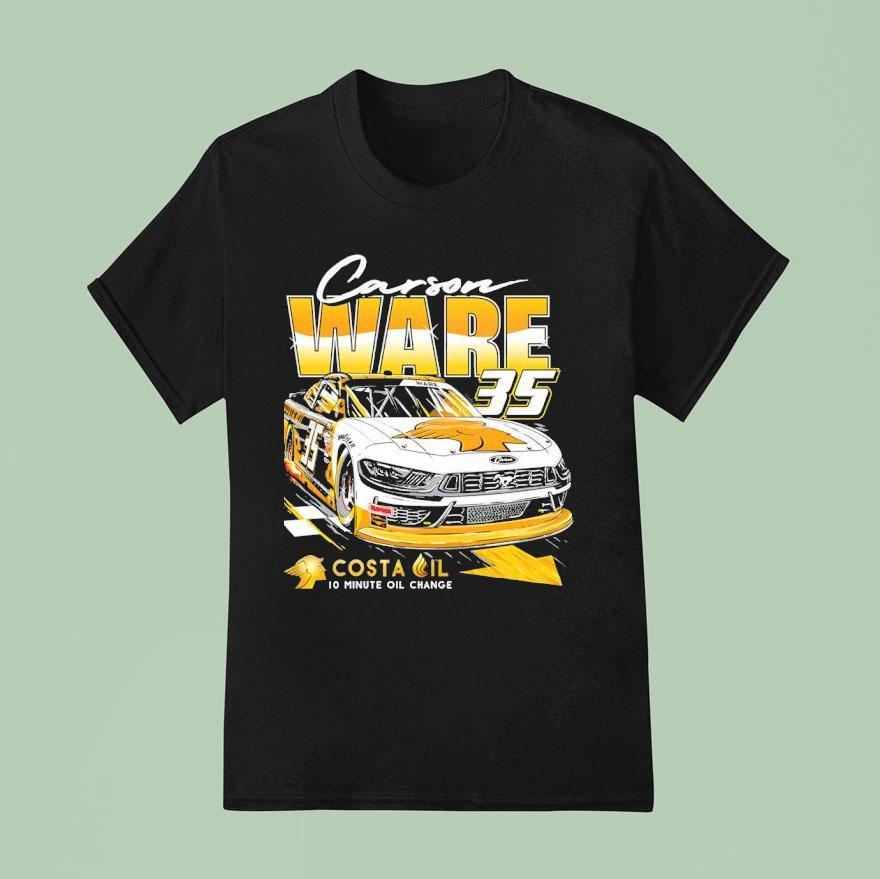 Carson Ware Costa Oil Minute Oil Change Racing T Shirt