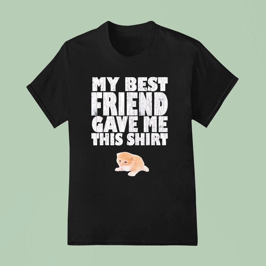 Cat My Best Friend Gave Me This T Shirt