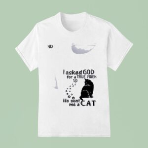 Cats I Asked God For A True Friend So He Sent Me A Ca T Shirt