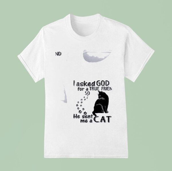 Cats I Asked God For A True Friend So He Sent Me A Ca T Shirt