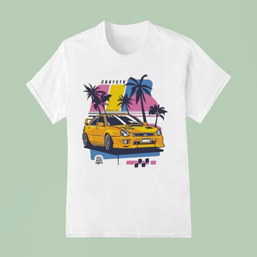 Cboystv Life Wide Open Subaru Beach Buggin Ou T Shirt