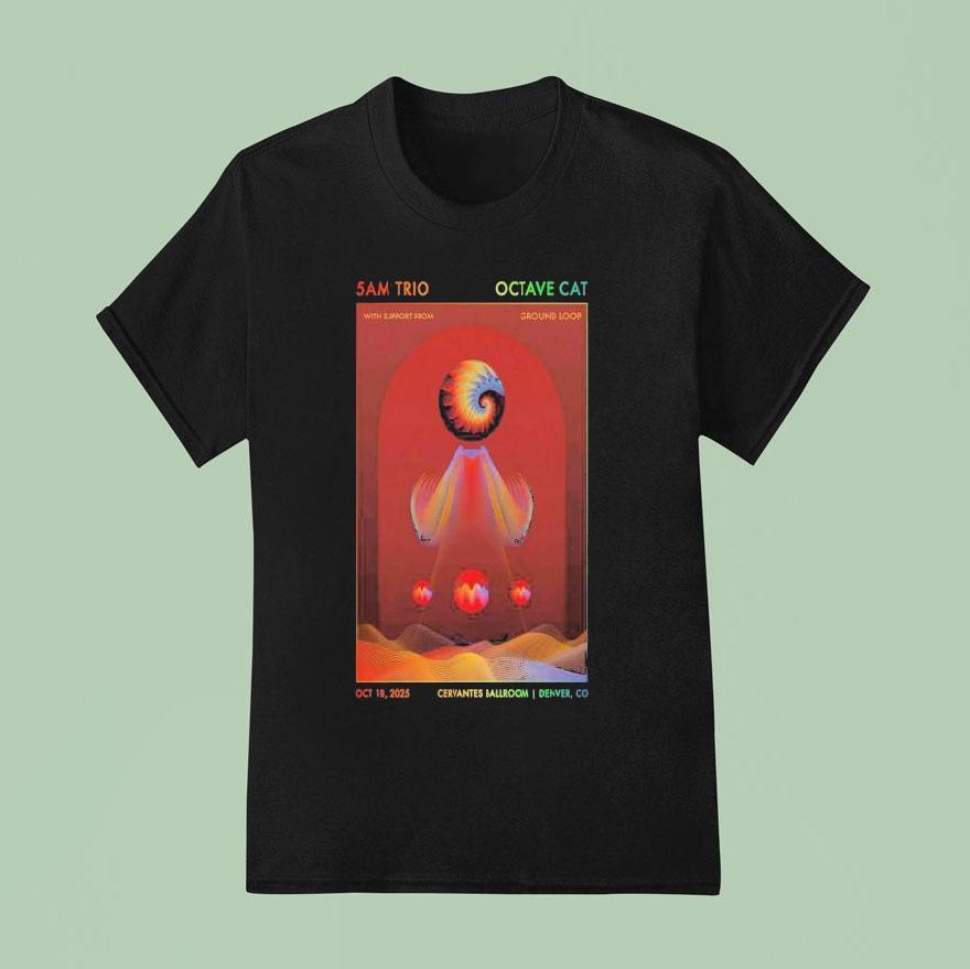 Cervantes Ballroom Denver Co Oct Trio Octave T Shirt