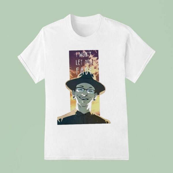 Chester Bennington From Linkin Park Art With Sunset Background And I Won T Let You Fade T Shirt