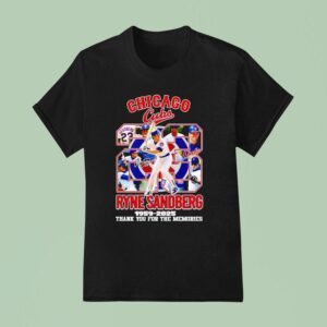 Chicago Cubs Ryne Sandberg Thank You For The Memories T Shirt