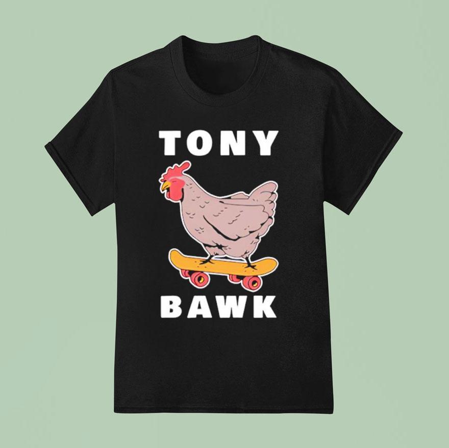 Chicken Surfing Tony Bawk T Shirt