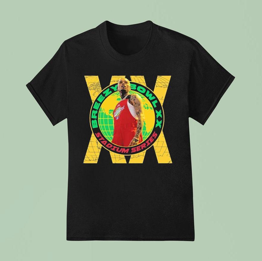 Chris Brown Breezy Bowl Xx Off The Grid Stadium Series T Shirt