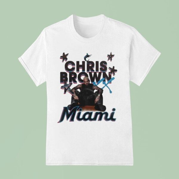 Chris Brown Miami Marlins Years Europe North America Tour T Shirt