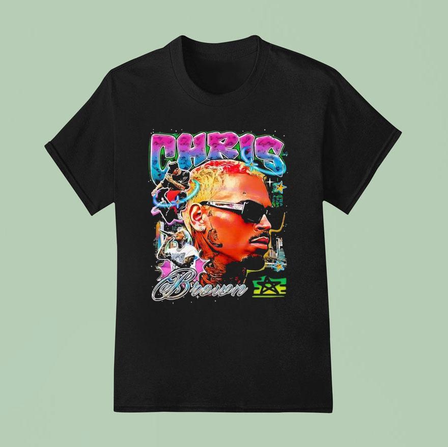 Chris Brown Retro Bootleg Hip Hop T Shirt