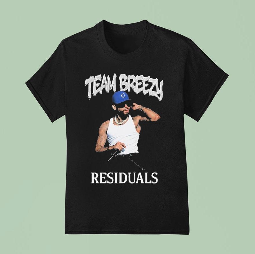 Chris Brown Team Breezy Residuals Tour Chicago Concer T Shirt