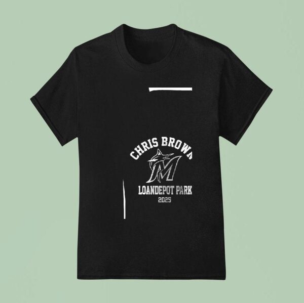 Chris Brown X Miami Marlins Loandepot Park T Shirt