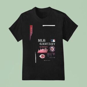 Cincinnati Reds Vs Washington Nationals Mlb Gameday Schedule Skyline City T Shirt