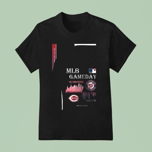 Cincinnati Reds Vs Washington Nationals Mlb Gameday Schedule Skyline City T Shirt