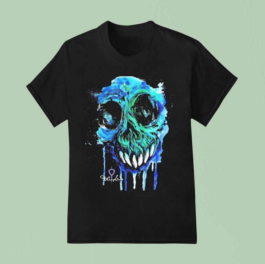 Clayman Camplin Skull T Shirt