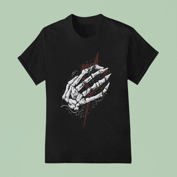 Clayman Heartless Skeleton Hand T Shirt