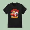 Cleveland Cavaliers And Peanuts Snoopy T Shirt