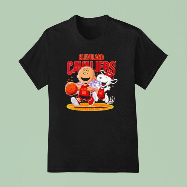 Cleveland Cavaliers And Peanuts Snoopy T Shirt