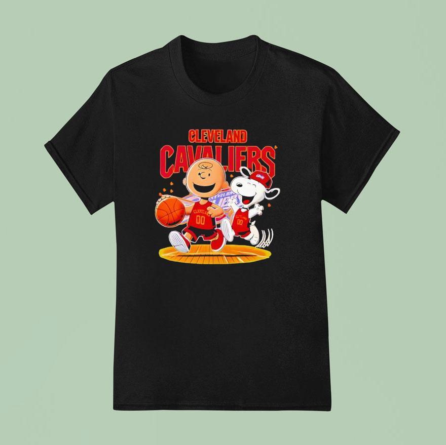 Cleveland Cavaliers And Peanuts Snoopy T Shirt