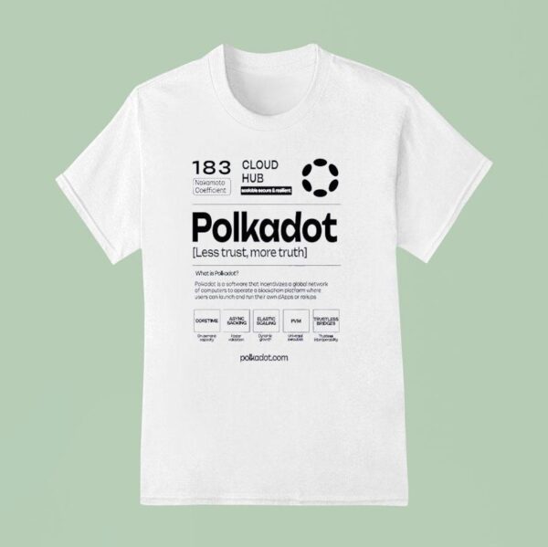 Cloud Hub Polkadot Less Trust More Truth T Shirt