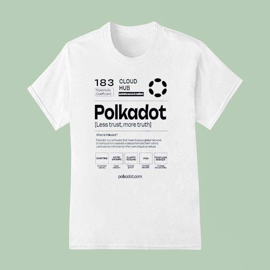 Cloud Hub Polkadot Less Trust More Truth T Shirt